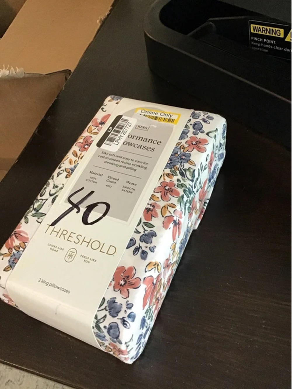 Threshold from target 400 thread count cotton king pillowcase set